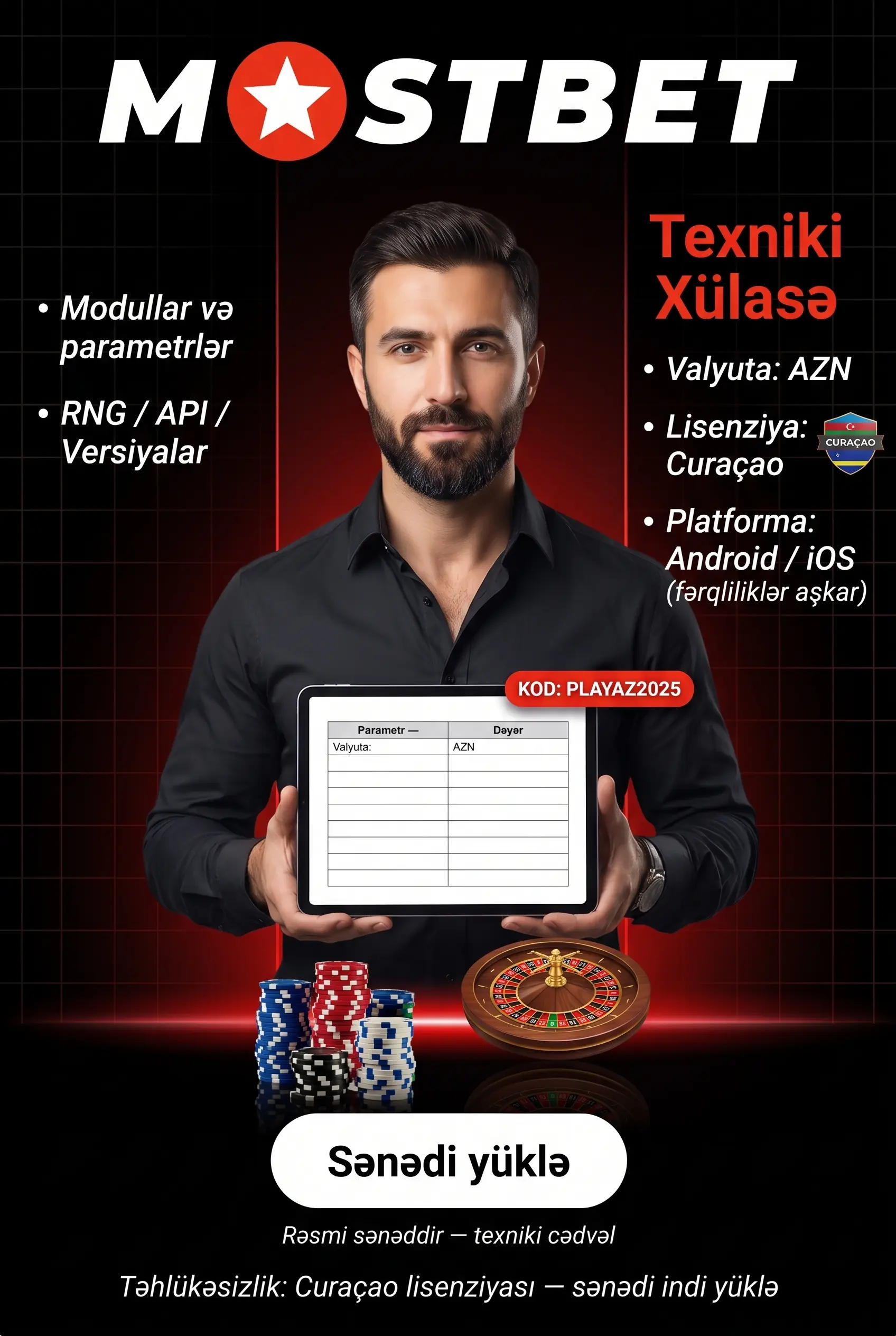 Texniki xülasə cədvəli