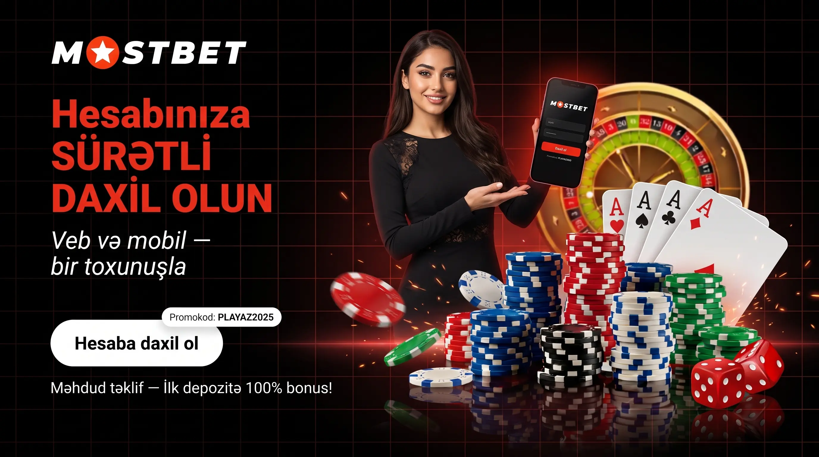 Mostbet hesab girişi əməliyyat təsviri