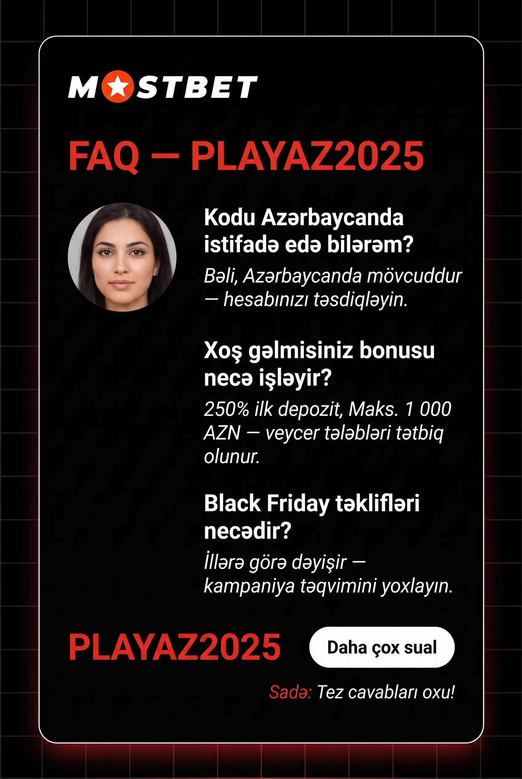 PLAYAZ2025 promo code sualları