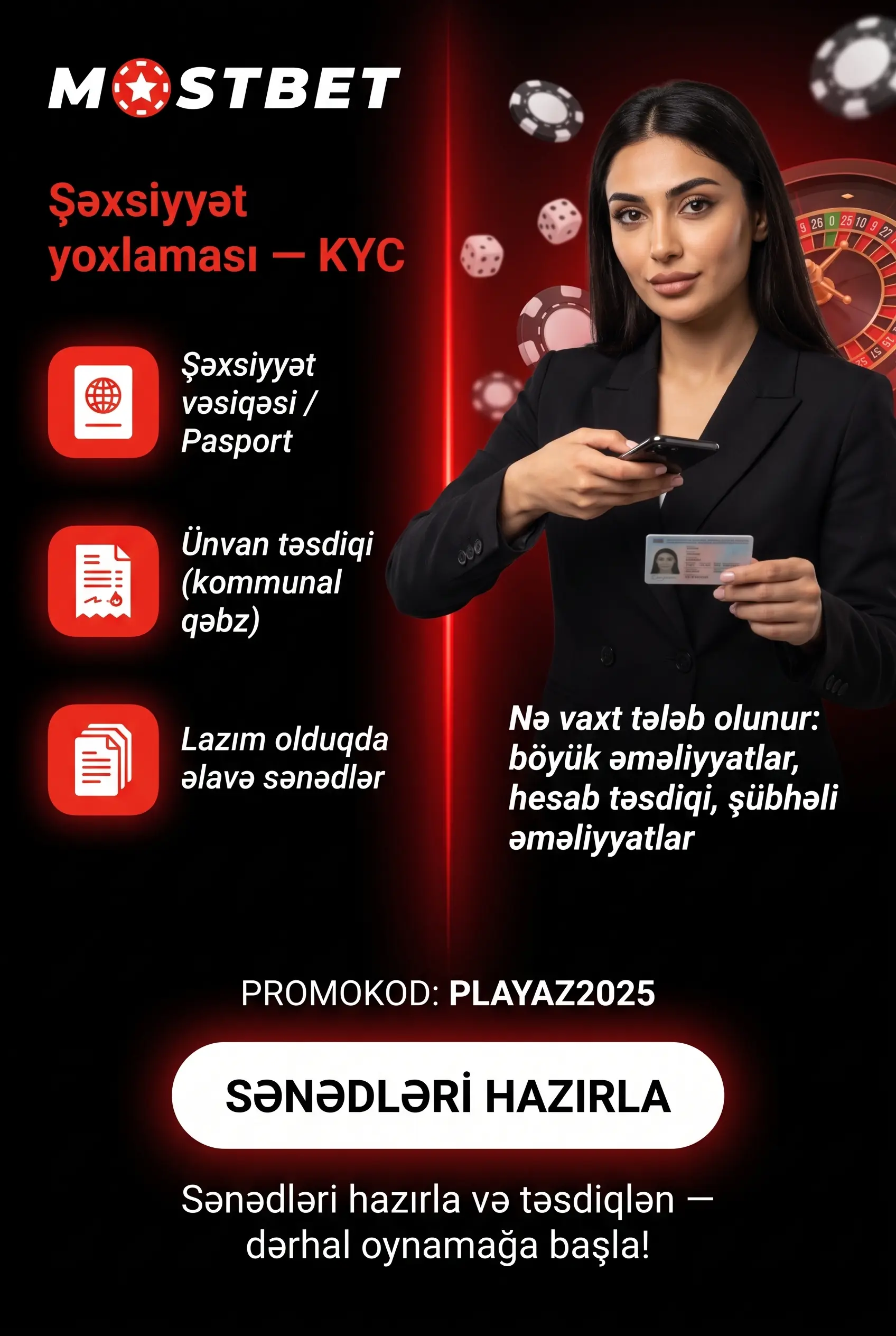 Şəxsiyyət yoxlaması verifikasiya addımları
