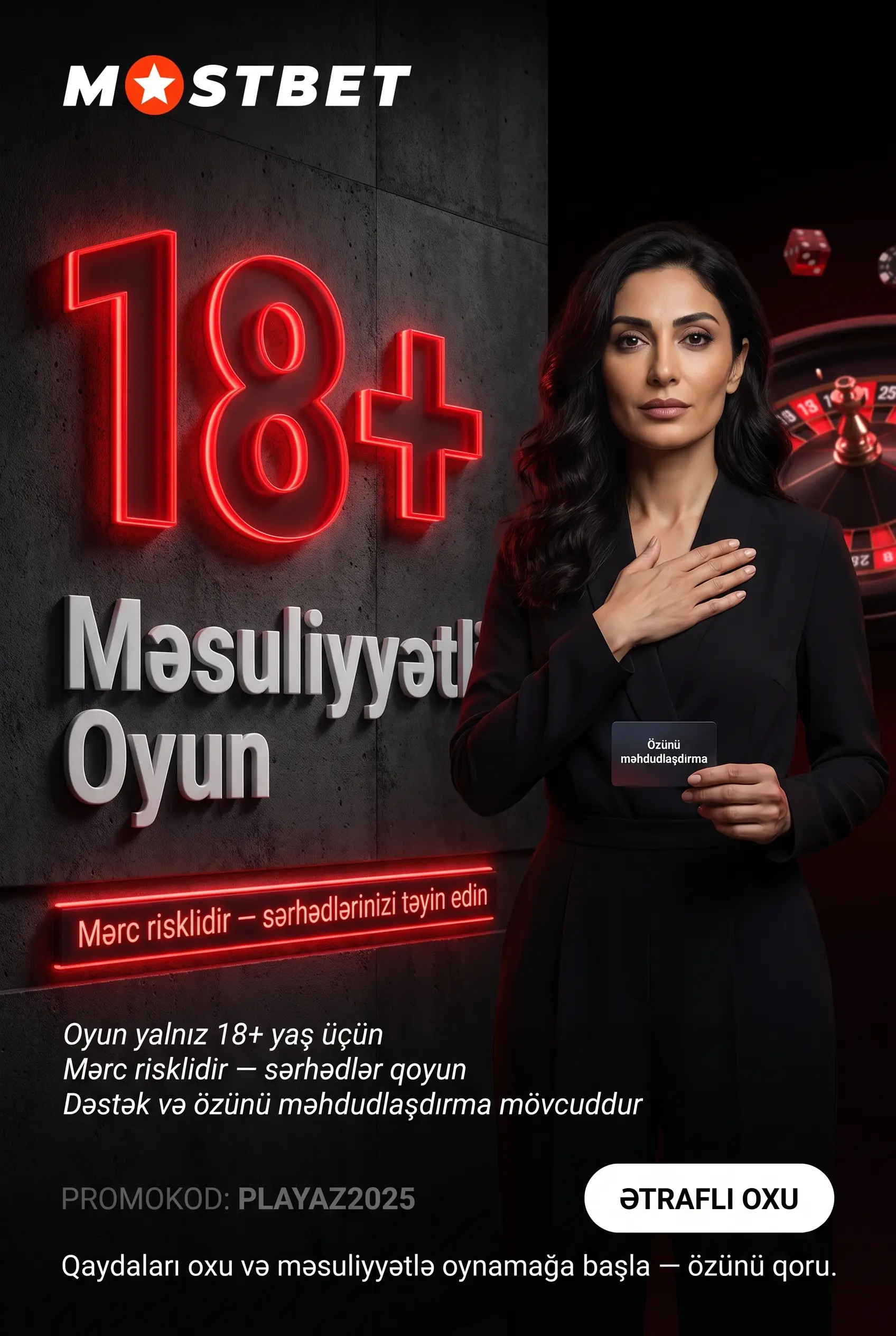 18+ məsuliyyətli oyun qaydaları